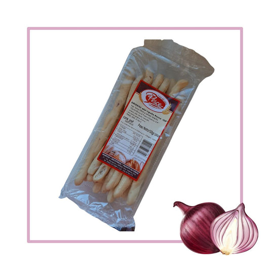 Grissini alla Cipolla Rossa di Tropea I.G.P. -  150 g Fatti a mano