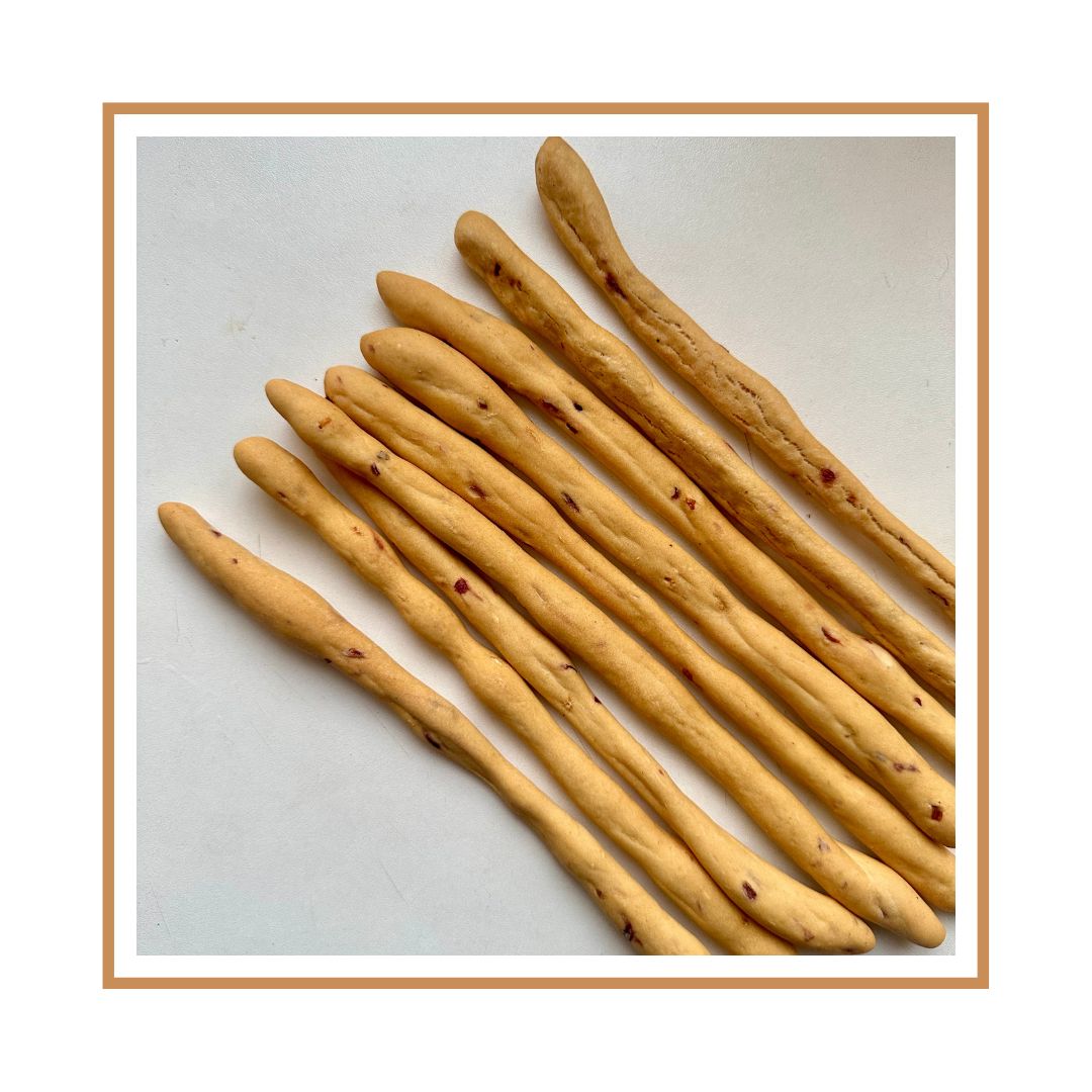 Grissini alla Cipolla Rossa di Tropea I.G.P - fatti a mano