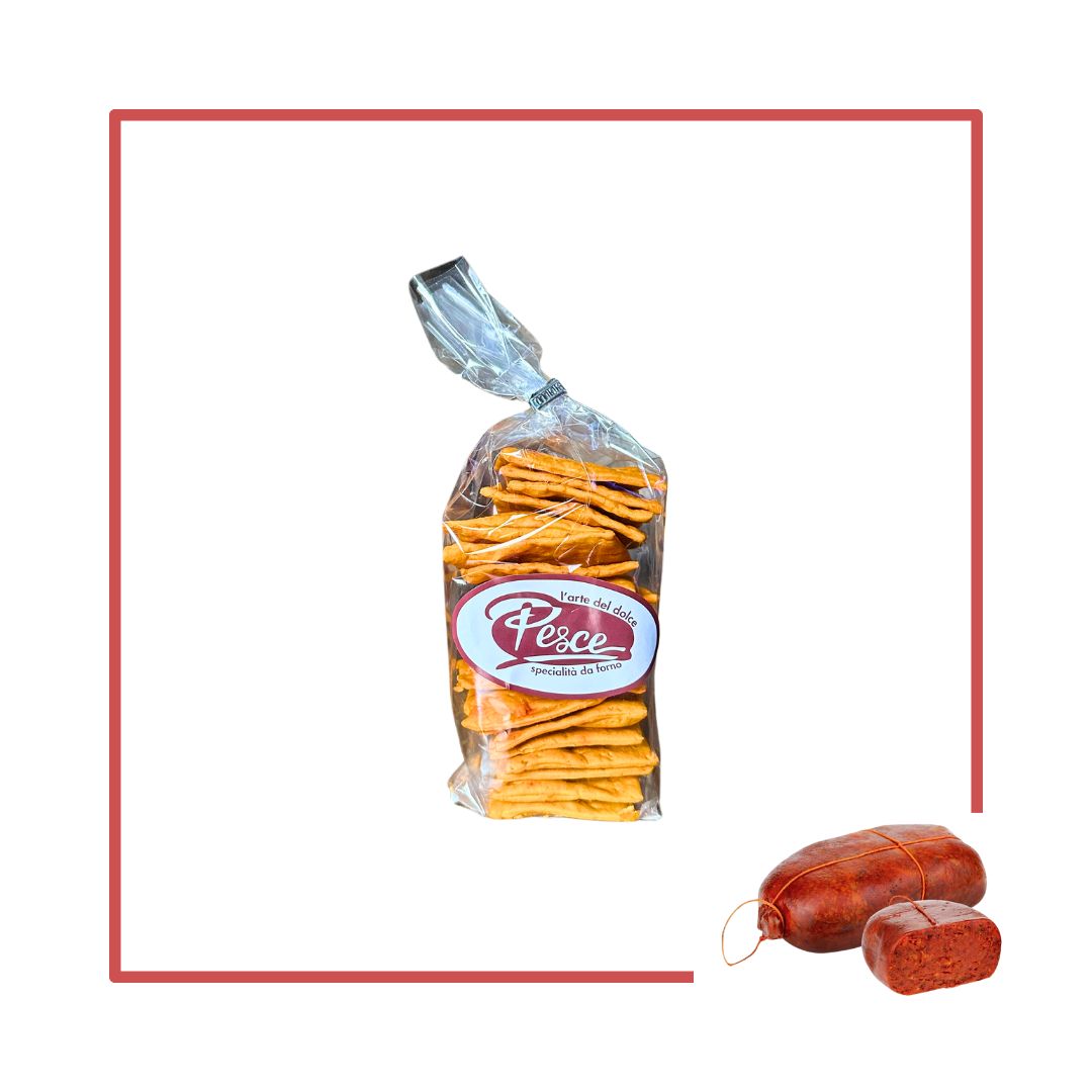 Crackers alla nduja - Peso 150 g